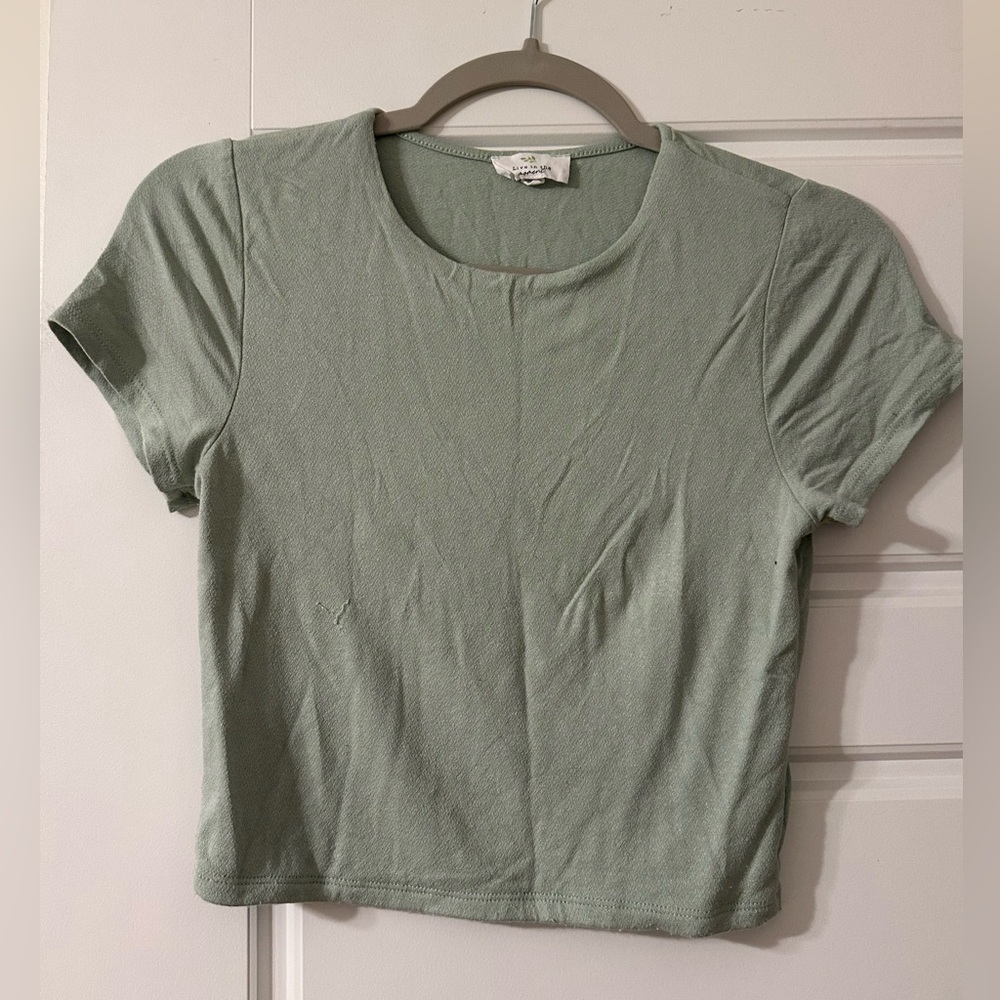 Mint Green Women's Crop Top